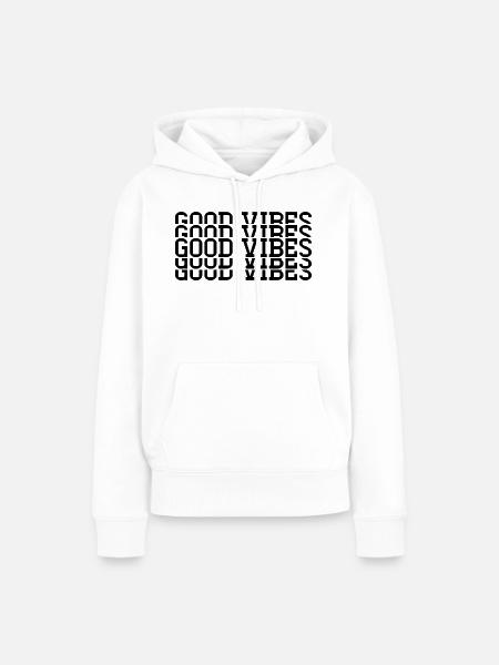 Gute Stimmung - Frauen Premium Bio Hoodie - Weiß