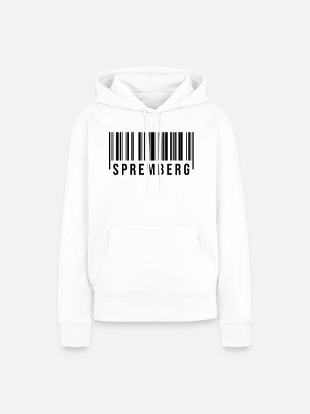 Spremberg Strichcode - Frauen Premium Bio Hoodie - Weiß