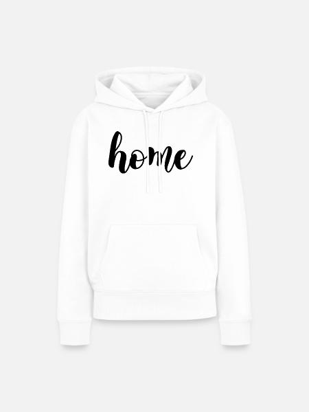 Home-Beschriftung - Frauen Premium Bio Hoodie - Weiß