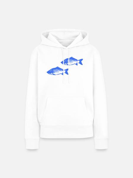 Fische - Frauen Premium Bio Hoodie - Weiß