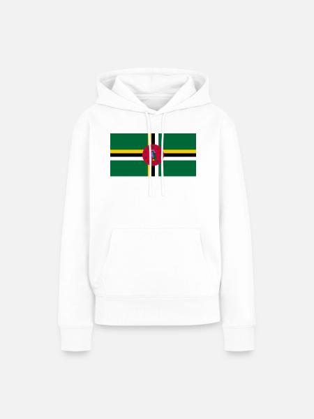 Dominica - Frauen Premium Bio Hoodie - Weiß
