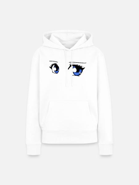 Mangaeyes - Frauen Premium Bio Hoodie - Weiß