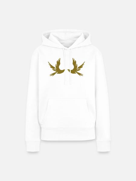 Brieftaube - Frauen Premium Bio Hoodie - Weiß