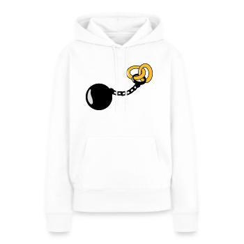 Wedding Rings - Frauen Premium Bio Hoodie - Weiß - Vorne - Julia (174cm)