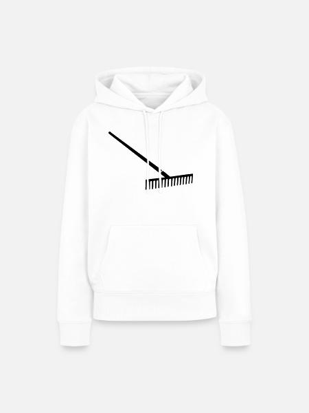 Harke - Frauen Premium Bio Hoodie - Weiß
