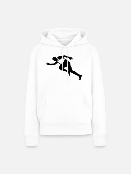 Laufen - Frauen Premium Bio Hoodie - Weiß