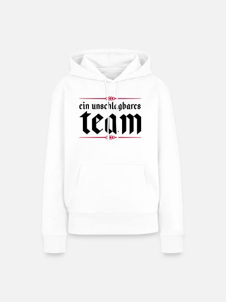 team unschlagbares - Frauen Premium Bio Hoodie - Weiß