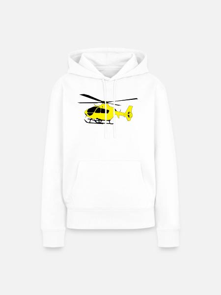 Hubschrauber - Frauen Premium Bio Hoodie - Weiß