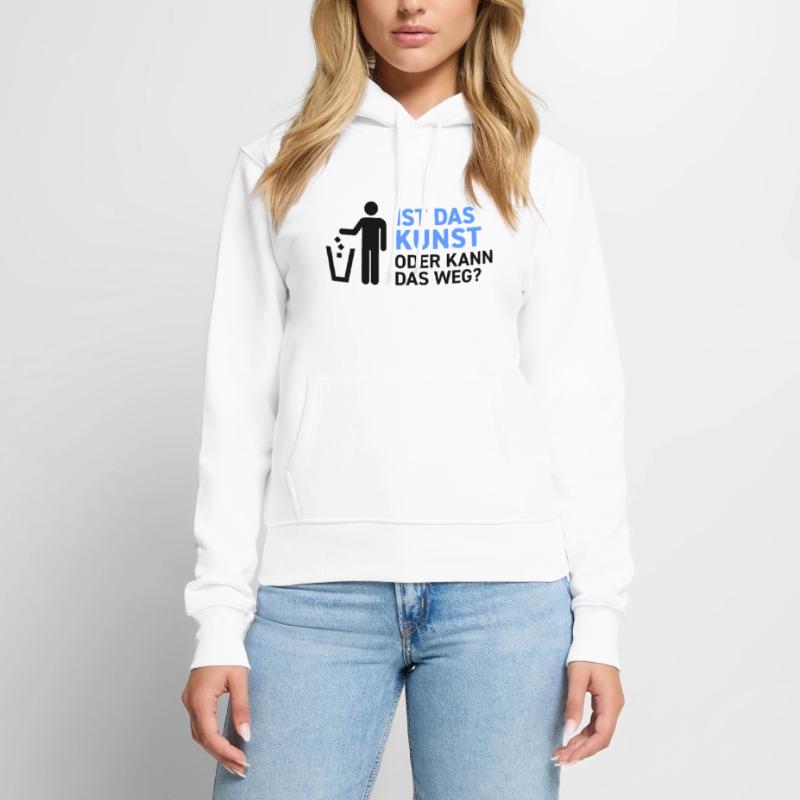 Ist das Kunst oder kann das weg? Museum Maler Müll Frauen Premium Bio Hoodie