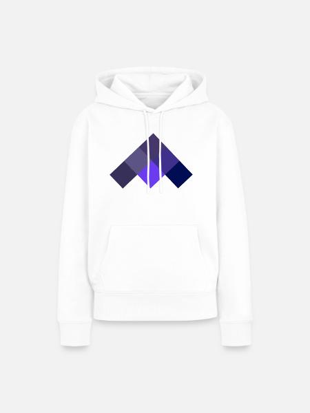 Geometrisch - Frauen Premium Bio Hoodie - Weiß