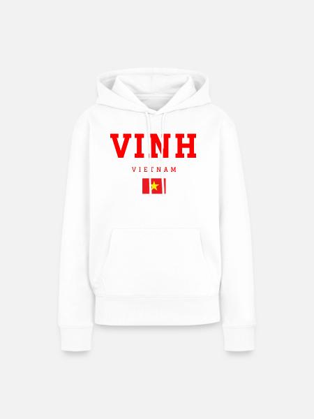 Vinh Vietnam - Frauen Premium Bio Hoodie - Weiß