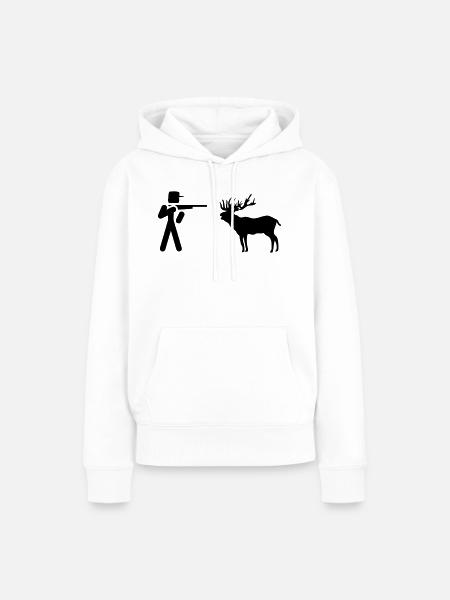 jäger wild - Frauen Premium Bio Hoodie - Weiß