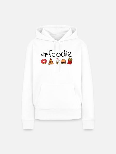 #foodie - Frauen Premium Bio Hoodie - Weiß