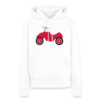 Spielzeug Auto - Frauen Premium Bio Hoodie - Weiß - Vorne - Julia (174cm)