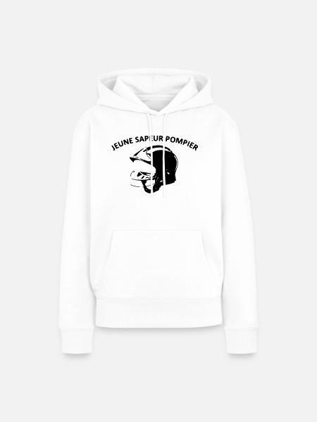 jungen Feuerwehrmann - Frauen Premium Bio Hoodie - Weiß
