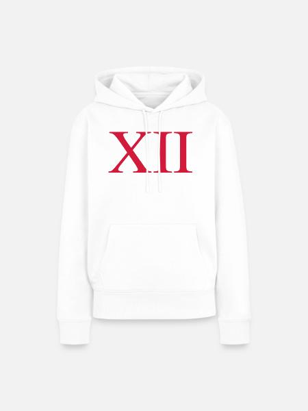 12 - Frauen Premium Bio Hoodie - Weiß