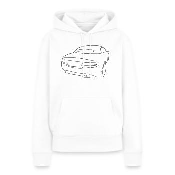 Cabrio heck Tribal - Frauen Premium Bio Hoodie - Weiß - Vorne - Julia (174cm)