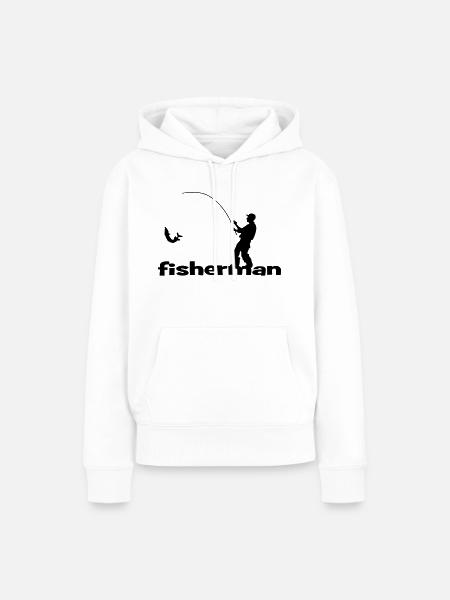 Fisherman - Frauen Premium Bio Hoodie - Weiß