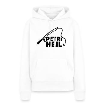 Petri Heil - Frauen Premium Bio Hoodie - Weiß - Vorne - Julia (174cm)
