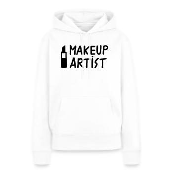 Lippenstift Makeup Artist - Frauen Premium Bio Hoodie - Weiß - Vorne - Julia (174cm)