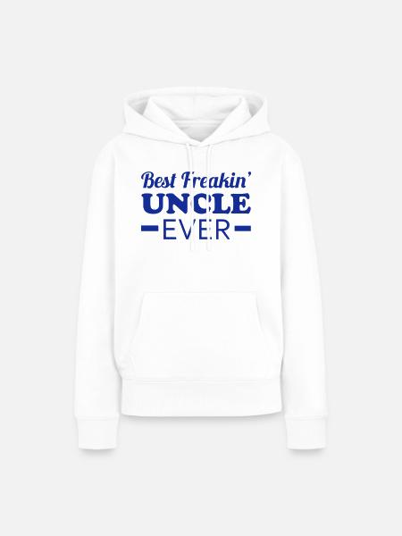 Uncle - Frauen Premium Bio Hoodie - Weiß