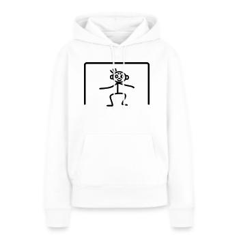 Torwart Tor - Frauen Premium Bio Hoodie - Weiß - Vorne - Julia (174cm)
