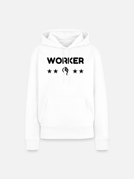 Arbeiter / Fabrik / Arbeit / Job - Frauen Premium Bio Hoodie - Weiß