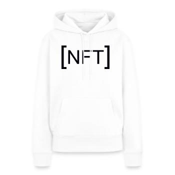NFT Non Fungible Token - Frauen Premium Bio Hoodie - Weiß - Vorne - Julia (174cm)