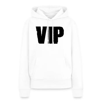 vip - Sweat à capuche Premium bio Femme - blanc - Devant - Julia (174cm)