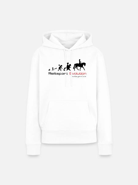 Reitsport Evolution - Frauen Premium Bio Hoodie - Weiß