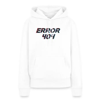 Error - Sweat à capuche Premium bio Femme - blanc - Devant - Julia (174cm)