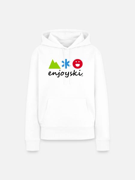 ENJOYSKI 2022 schwarze Ausgabe - Frauen Premium Bio Hoodie - Weiß