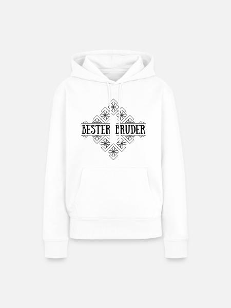 Bester Bruder - Frauen Premium Bio Hoodie - Weiß