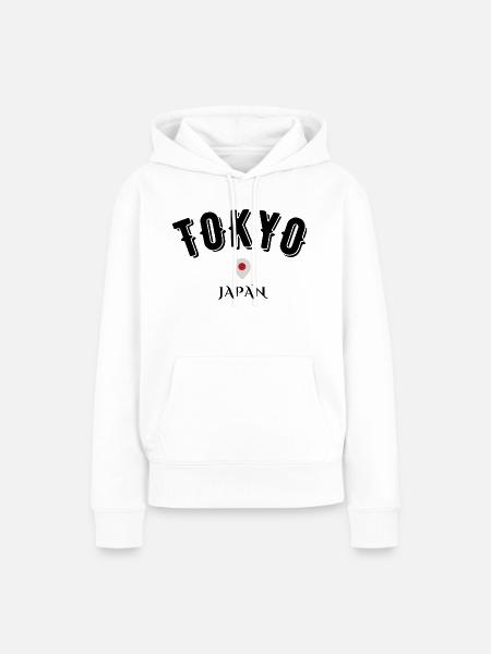 Tokio Japan - Frauen Premium Bio Hoodie - Weiß