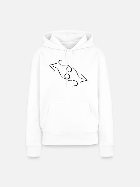 pfeile - Frauen Premium Bio Hoodie - Weiß