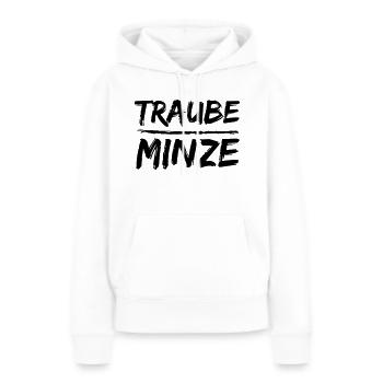 Traube Minze Shisha - Frauen Premium Bio Hoodie - Weiß - Vorne - Julia (174cm)