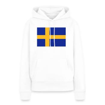 drapeau_suede - Frauen Premium Bio Hoodie - Weiß - Vorne - Julia (174cm)