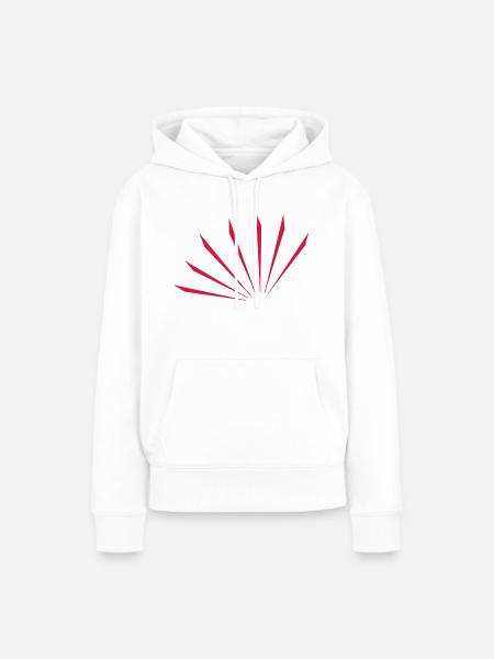 Cool Stripes Design - Frauen Premium Bio Hoodie - Weiß