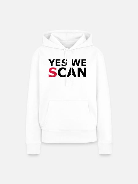 Yes we (s)can - Frauen Premium Bio Hoodie - Weiß