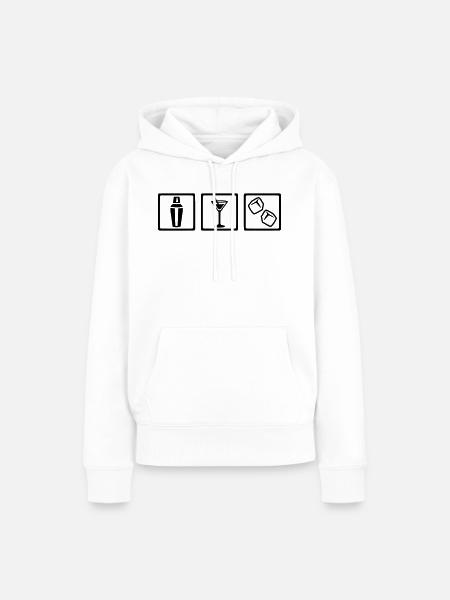Barkeeper - Frauen Premium Bio Hoodie - Weiß