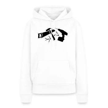 Tools - Women’s Premium Organic Hoodie - white - Front - Julia (174cm)