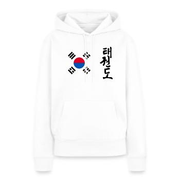 Taekwondo Taekwondoin Tae-Kwon-Do Tae Kwon Do - Frauen Premium Bio Hoodie - Weiß - Vorne - Julia (174cm)