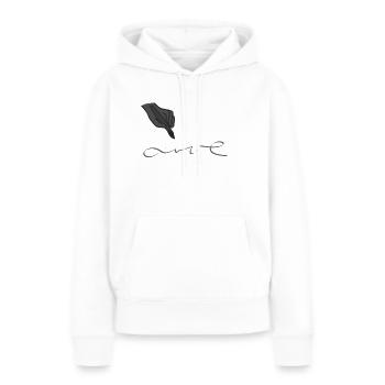 Zeichnen Liebe - Frauen Premium Bio Hoodie - Weiß - Vorne - Julia (174cm)