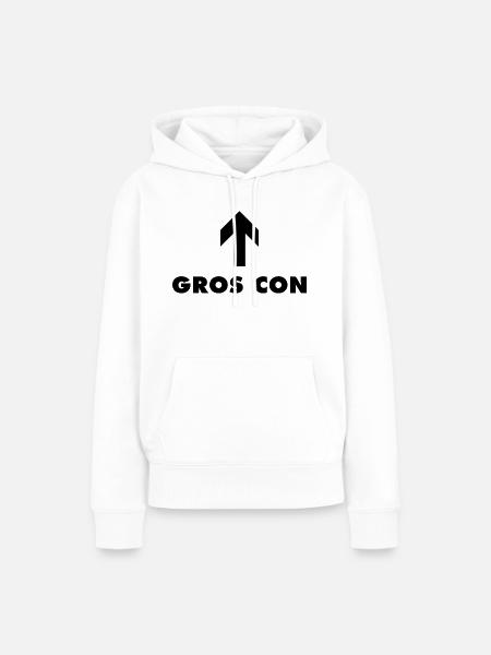 Dicker - Frauen Premium Bio Hoodie - Weiß