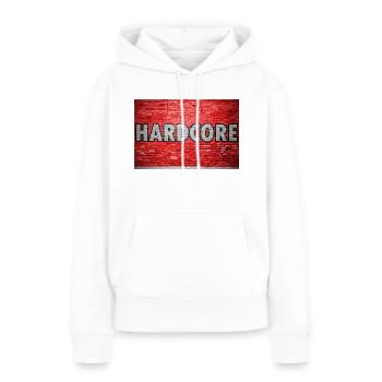 Graffiti mural de briques hardcore - Sweat à capuche Premium bio Femme - blanc - Devant - Julia (174cm)