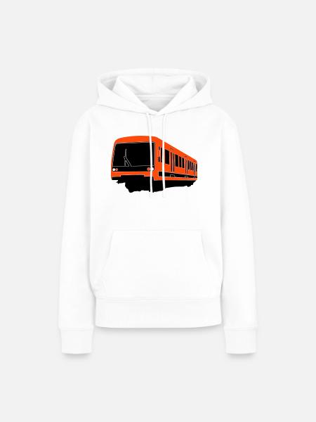 Helsinki Metro M200 - Frauen Premium Bio Hoodie - Weiß
