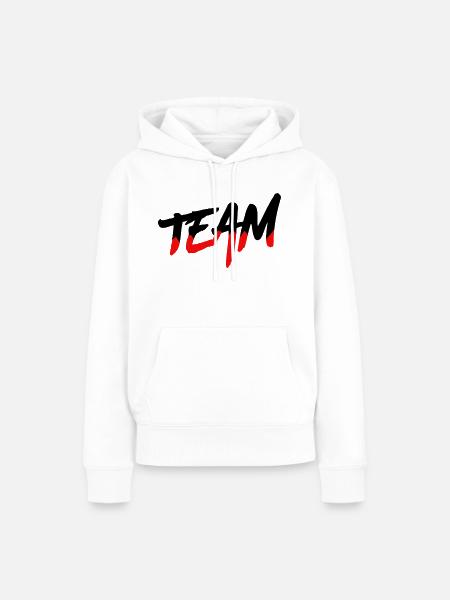 team - Frauen Premium Bio Hoodie - Weiß