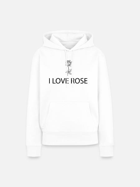 Flower Blume Pflanze - Frauen Premium Bio Hoodie - Weiß