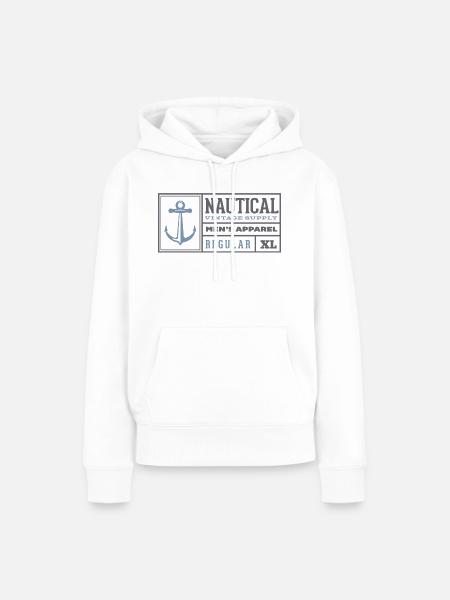 Nautical - Frauen Premium Bio Hoodie - Weiß
