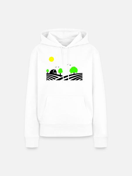 farm - Frauen Premium Bio Hoodie - Weiß